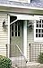 NuImage Awnings 40425 Series 2500 Aluminum Door Canopy with Support Arms, 40 inches Wide, White