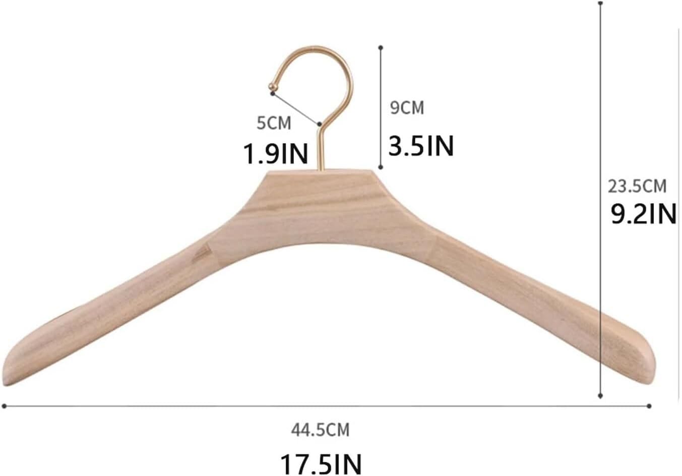 Clothes Hangers Hangers Suit Hangers 5PCS Wooden Coat Hanger Clothes Hanger Anti-Slip Rack Wardrobe Space Saver Clothing Storage Rack Garment Hangers Coat Hangers