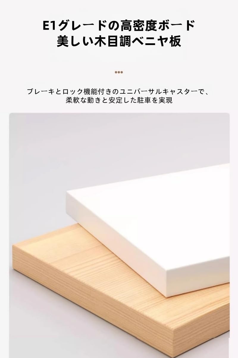 レトロ小型テーブル サイドテーブル 丸テーブル コーヒーテーブル 移動式 キャスター付き ベッドサイド収納棚 2サイズ選択 (丸型ダ