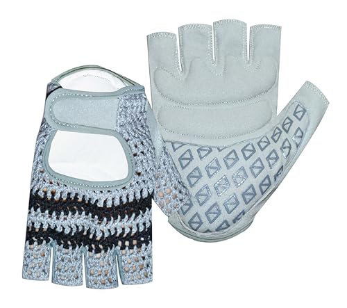 Weight Lifting Leather Padded Fitness Training Gym Cycling Wheelchair All Sports Gloves W-1057 (X-Large)