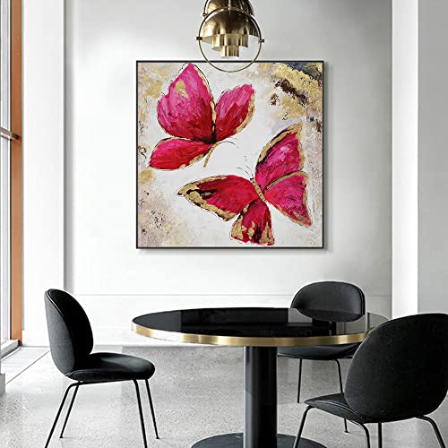 Grand tableau abstrait papillon 3D pour décorer une chambre de bébé - 4