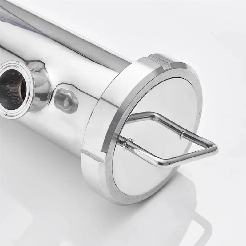 Elbow Fit 19/25/32/38/51/63mm Pipe x 1.5" 2" 2.5" Tri Clamp In-line Filter Strainer Homebrew Beer Brewing 304 Stainless Steel(800 Mesh,51mm K64mm,304)