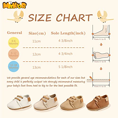 Meckior Baby Boys Girls Lace Up Leather Sneakers Toddler Wedding Uniform Dress Shoes Soft Rubber Sole Infant Moccasins Newborn Anti-Slip Oxford Loafers First Walker Crib Shoes #TOP5