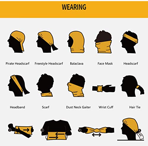 Image of UV Face Cover Neck Gaiter Mask Dust Protection Magic Scarf Wind Bandana Balaclava for Summer Running Fishing 4 PCS