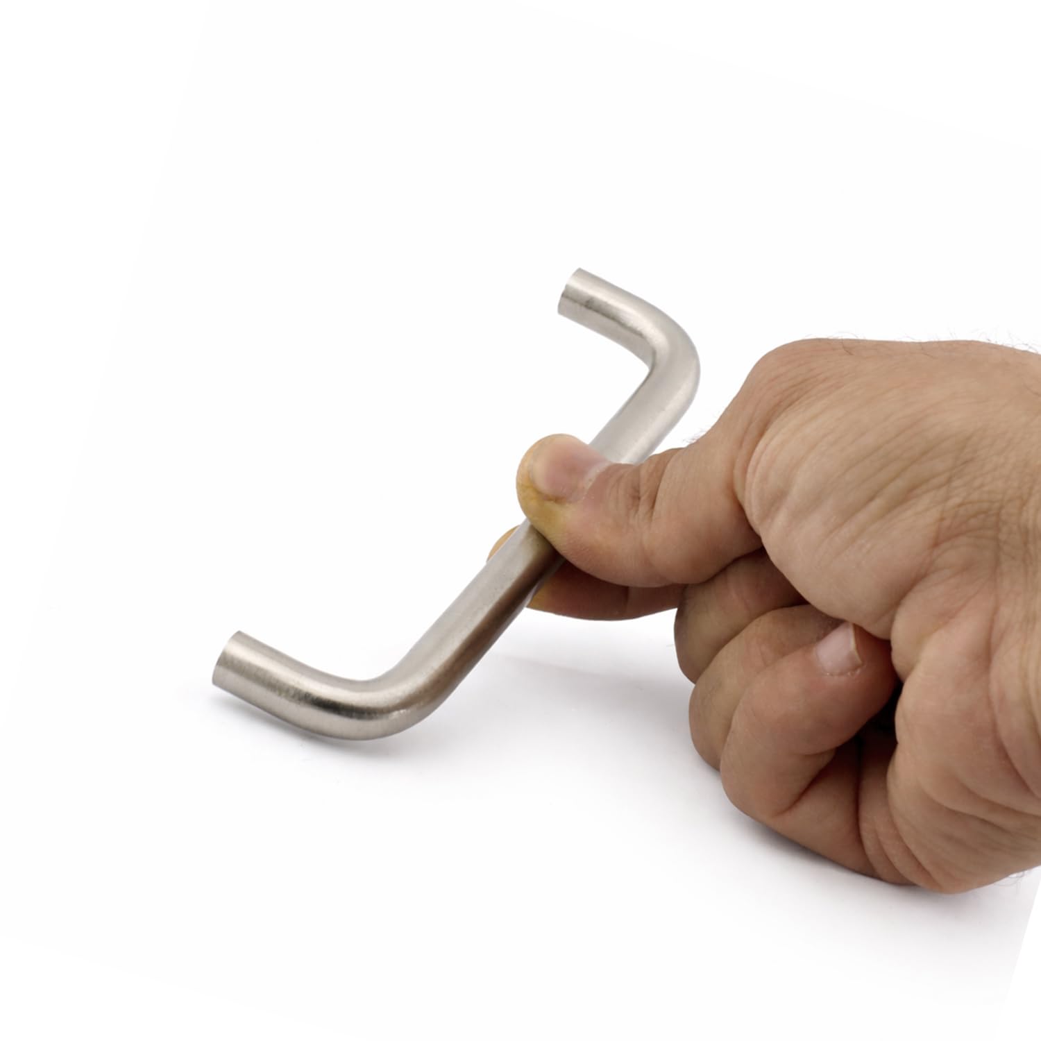 Özen Metal (128 mm - 12.8 cm) Saten Renk Mobilya Mutfak Çekmece Dolap Kapak Kulbu Kulpu Kulpları