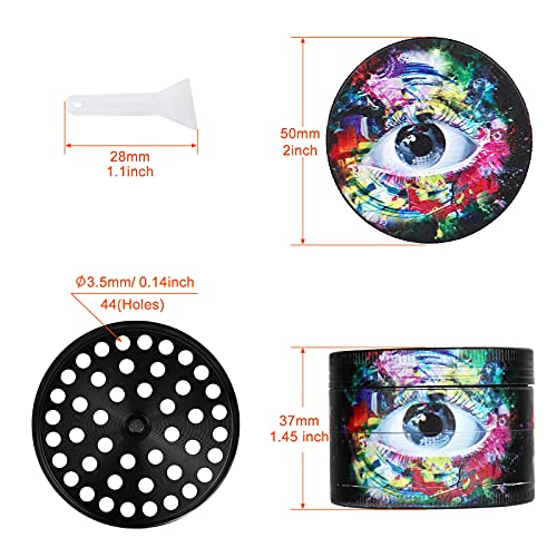 LIHAO Grinder Macinino in Lega di Zinco per Erbe