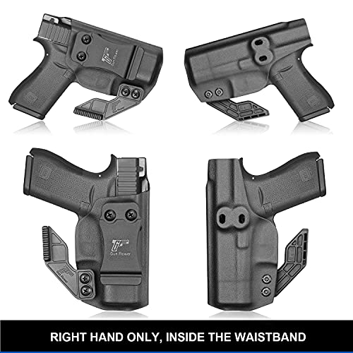 Compatible With Glock 43 G43X, Inside Waistband Carry Holster Compatible With G43 G43X Pistol, 9Mm Gun Holster For Men/Women Adj. Cant & Retention, Polymer Fiber-Reinforced & Kydex Handmade Available #TOP5