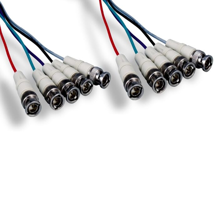6 ft 5-BNC Composite Video Cable RGB-HV High-Def. CCTV Security HDTV PRO