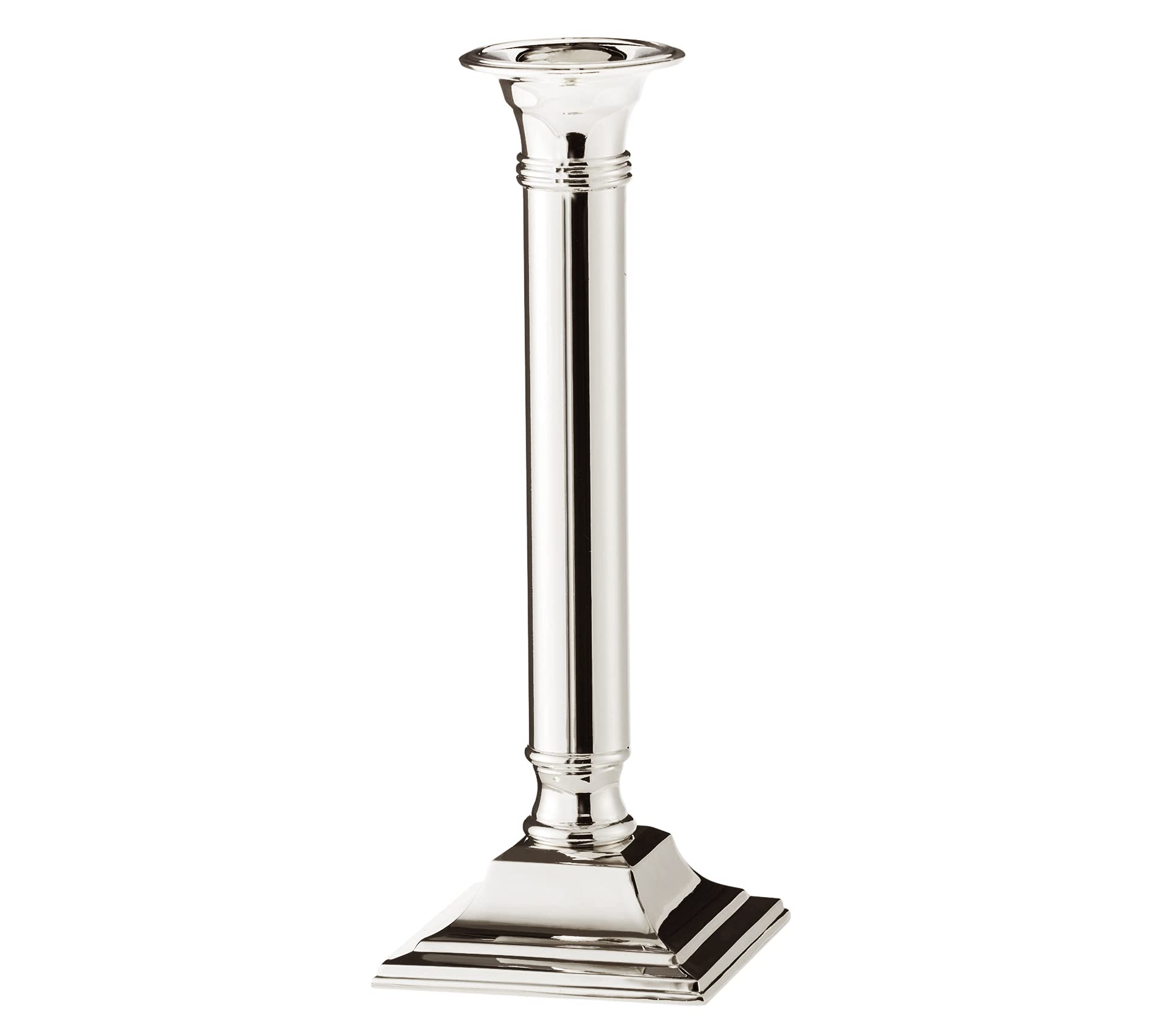 EDZARD Candlestick Lincoln, silver plated, tarnish protected, 9 in high