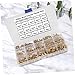 Didiseaon 450pcs Brass Knurled Nut Set M2-m4 Classification Fastener Kit Round Screw Nuts Assortment for Industrial and Scientific Use