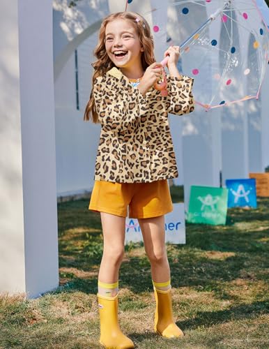 Image of Arshiner Girl Baby Kid Waterproof Hooded Coat Jacket Outwear Raincoat Hoodies