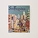 CiCiDi Vintage Travel Poster, San Francisco, California Jigsaw Puzzle 1000 Pieces for Adult Entertainment DIY Toys , Graet Gift Home Decor