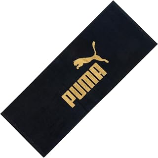 PUMA (プーマ) 名前入れ タオル 【 プリント 名入れ フェイスタオル 】【 ブラック 】 正規品 スポーツ 部活 サッカー 野球 バスケ スポーツジム ゴルフ イベント ギフト プレゼント 綿100％ /TUA/