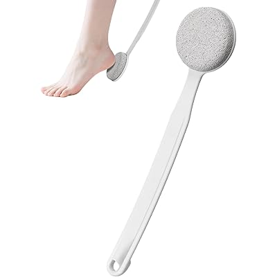 かかとケア かかとやすり 軽石 かかと 角質取り 足 フットケアツール 長いハンドル 踵 お風呂 男女兼用