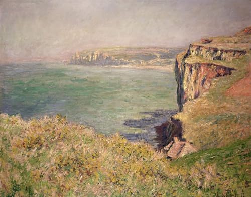 Peinture Claude Monet Falaise à Varengeville pour habiller un grand mur vide