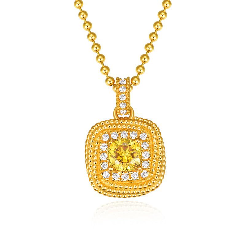 – 18k Gold Necklace Thin Gold Chain Necklace for Women, Dainty Real Gold Pendant Valentine's Day Anniversary Present Jewelry for Wife, Mom