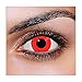 Produktbild Funky Vision Kontaktlinsen - 3 Monatslinsen, Red, Ohne Sehstärke, 1 Stück