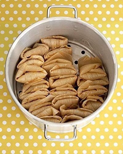 Stock-Pot 8 Qt Aluminum Steam-Pot with Steamer Rack TamalesHeavy Duty Commercial Kitchen Restaurant Olla