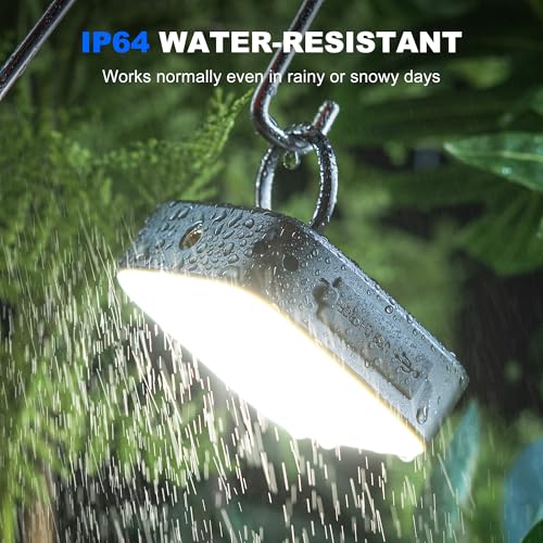WUBEN F5 Camping Lantern Rechargeable, LED Camping Lights Lamp,Tent Lights for Camping Hanging, with Magnetic Base IP64 Waterproof, 500LM, 3 Light Modes, for Camping, Hiking, Emergency, Power Cuts etc - Image 6