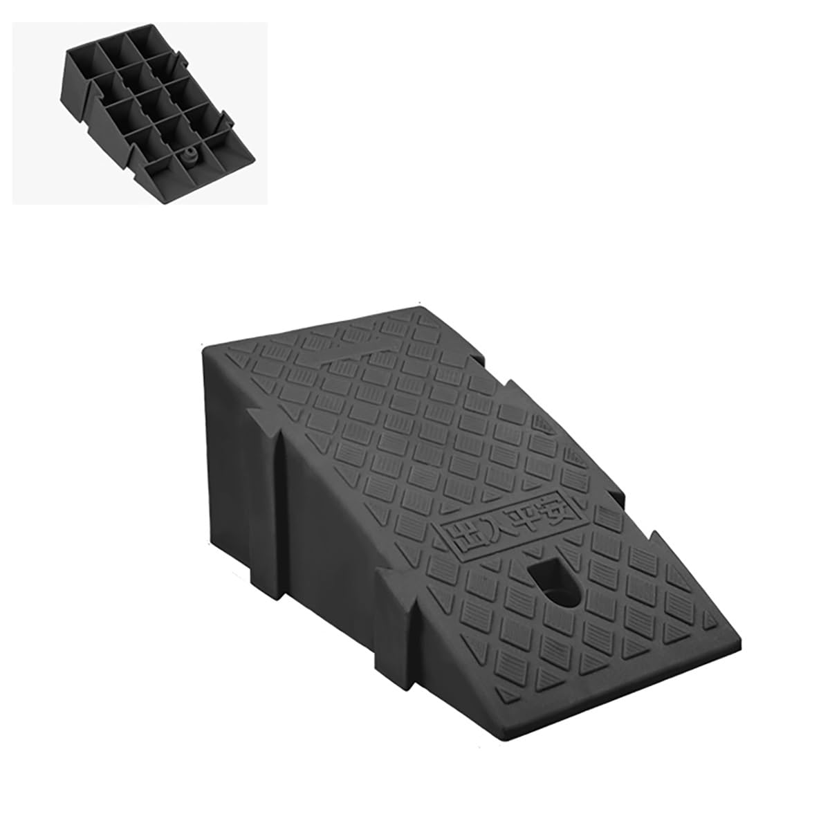 Portable Wheelchair Ramp - Non-Slip Curb Ramp - 6in & 7in Rise(Yellow,25x40x16CM)