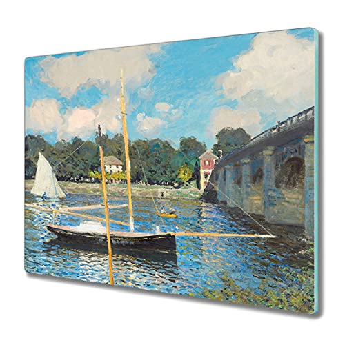 Protection plaque induction contre rayures planche à découper verre 60x52