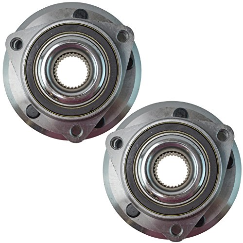 Image of TRQ Left and Right Wheel Bearing and Hub Assembly Set 2 Piece Compatible with 11-15 Chevrolet Volt 12-17 Buick Verano 13-16 Cadillac ATS 13-15, AWD 2016 ATS L4 2.0L AWD
