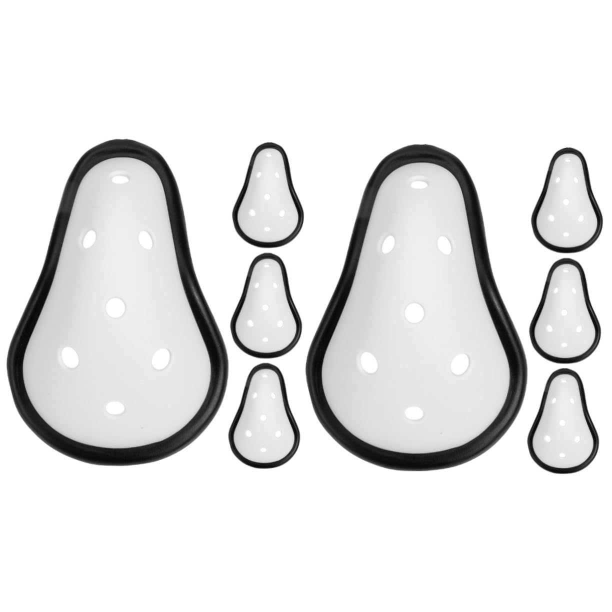 Happyyami 2sets Kickboxing Groin Protector Abdominal Guard Breathable Design Professional Crotch Guard for Sports Durable 4pcs*2