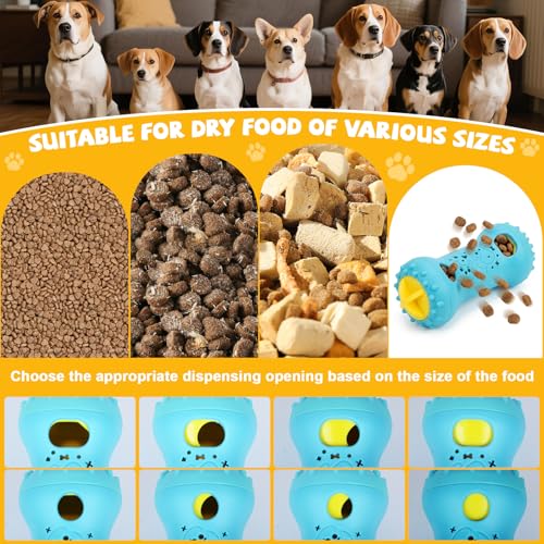 Qoosea Juguete Interactivo para Perros Alimentador Lento para Perro, Juguete Inteligente para Perros Bola de Rompecabezas con Dispensador de Golosinas, Juguete para Perro Pequeños Medianos Grandes - imagen 5
