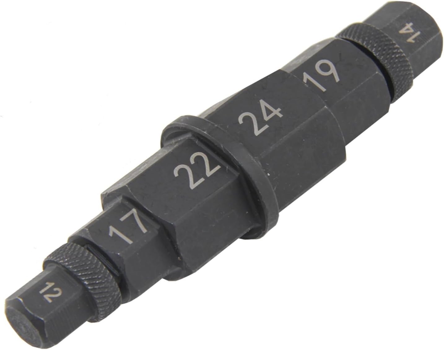 6 in 1 Hex Axle Tool for Motorcycle Spindle Tool Front Axle Wheel Allen Socket Spindle Tool 12mm, 14mm, 17mm, 19mm, 22mm, 24mm Socket Sockets
