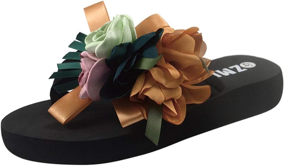 Infradito Donna Con Fiori - Sandali Estivi Comodi, Antiscivolo, Per Spiaggia E Tempo Libero - Foto 2