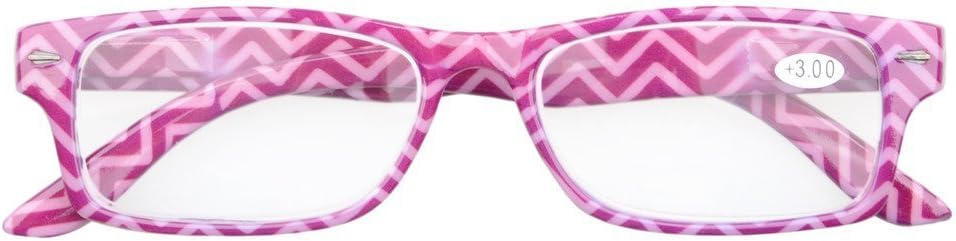 Wееklу Tор Sаlе Eyekepper 6-Pack Spring Hinges Patterned Rectangular Reading Glasses Include Computer Readers Women +1.5 Blасk Frіdау 🔥 Eyekepper 6-Pack Spring Hinges Patterned Rectangular Reading Glasses Include Computer Readers Women +1.5