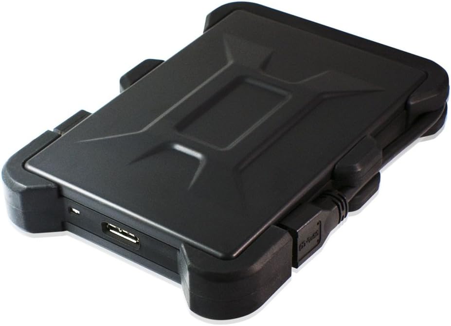 Defender Ruggedized USB 3.0 to 2.5 Inch 2.5" SATA External Hard Drive/SSD Enclosure w/Drop Protection