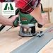 Bosch Oberfräse POF 1200 AE (1200 Watt, inkl. Zubehör für präzise Holzbearbeitung, für unterschiedliche Holzarten)