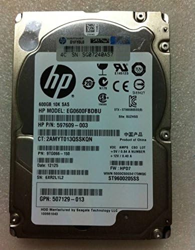 HP 641552-003 600GB 10K 6G 2.5 SAS Disk Drive