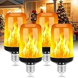 【Décoration polyvalente pour Halloween et Noël】Notre ampoule Halloween à effet de flamme authentique est l'éclairage d'ambiance parfait pour Noël, Halloween, les soirées de fête, les cafés, les bars, le salon ou la chambre. Elle crée des moments inoubliables en intérieur comme en extérieur