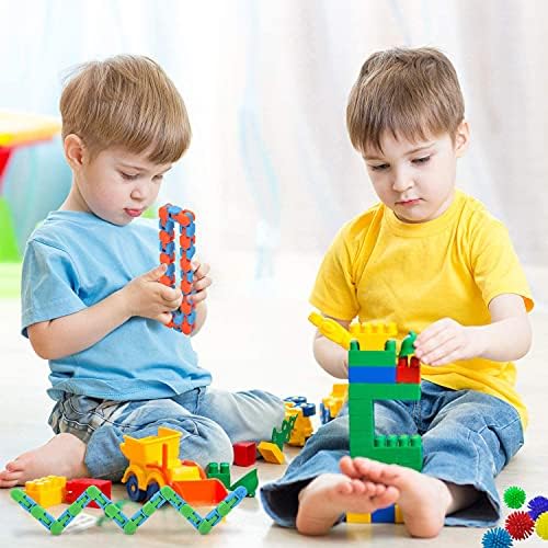 OBOVO Fidget Toys, Fidget Toys Pack for Kids, Sensory Fidgets Pack Anxiety Relief Toys for Autism, Simple Fidget Toys Set with Fidget Popper for Party Bag Filler, School Classroom Reward