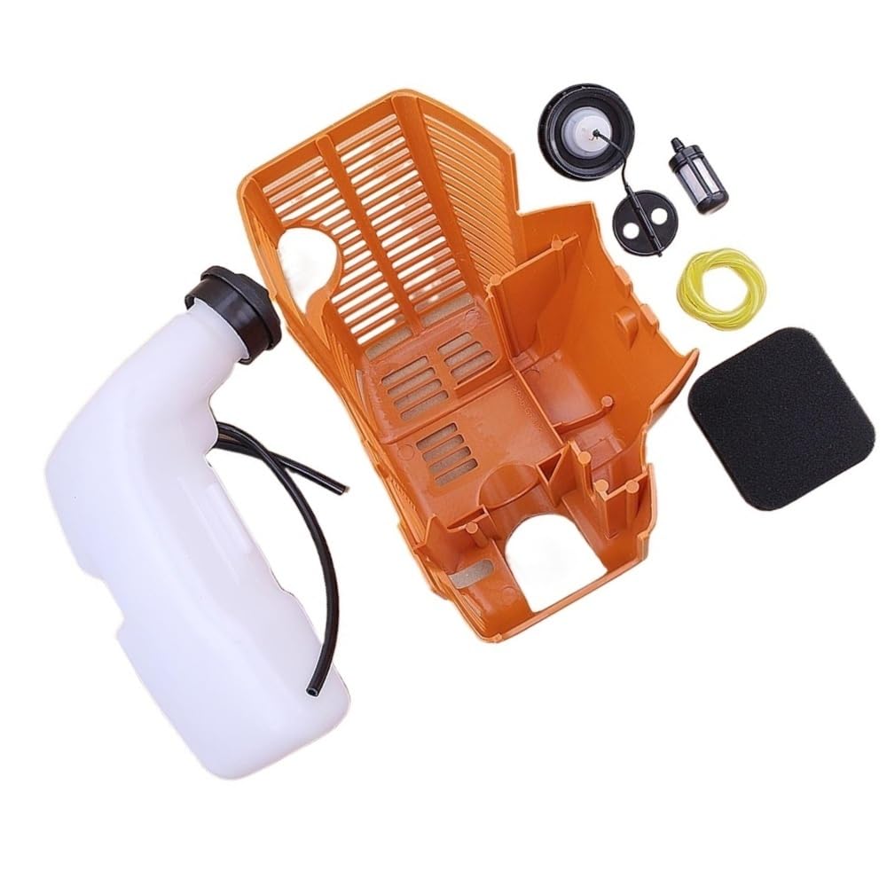 Kit de Cubierta del Motor y Tapa del depósito de Combustible Compatible con desbrozadoras FS75, FS80, FS80R, FS85 y FS85R (4137 350 0410 4137-080-1601)