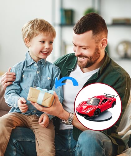 Image of Drifting Car Dashboard, Car Model with Self Adhesive Stylish Car Dashboard Accessories for Home Decor Birthday Gift Ideal for Automotive Enthusiasts (Red)