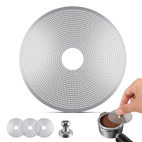 3�Z�b�g 58.5mm �G�X�v���b�\�p�b�N�X�N���[�� ����^�C�v �G�X�v���b�\ �t�B���^ - 0.2mm �����^�p�b�N�X�N���[���A���Εt���X�e�����X�X�`�[�� �ė��p�\�R�[�q�[�t�B���^�[�A�G�X�v���b�\�}�V�� La Marzocco/Gaggia��p