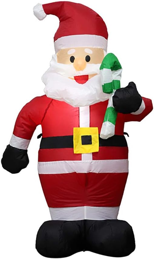 4 Ft Christmas Inflatable Santa Claus with Candy Lighted Christmas Blow Up Decorations Xmas Lawn Yard Decoration Party Prop for Christmas Indoor & Outdoor Decor