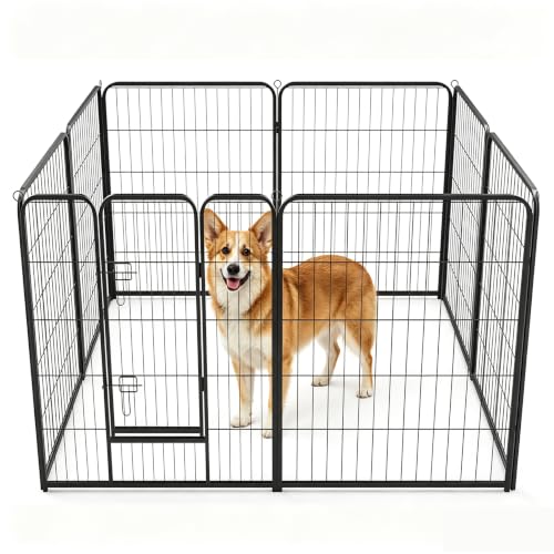 Image of NEWBULIG Dog Playpen Indoor 40 Inch 8 Panels, Metal Outdoor Dog Fence Pen