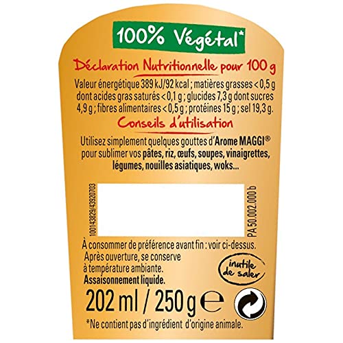 NESTLE MAGGI - Maggi Arôme Saveur 250G - Lot De 4