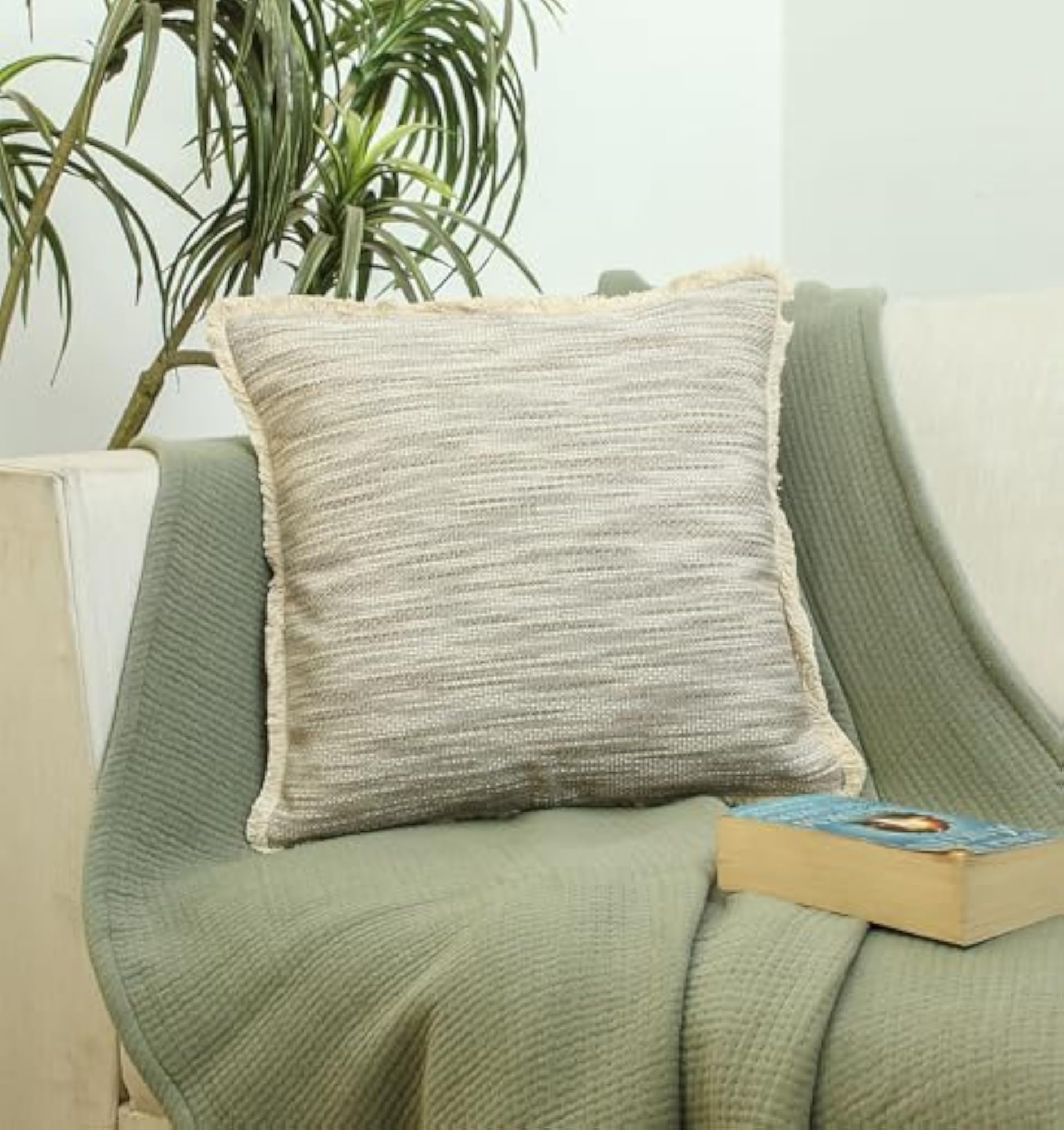 Decorative Textured Jacquard Fabric Cushion Cover