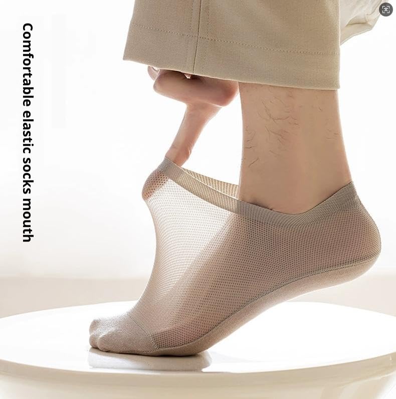 Ultra Thin Liner Non Slip No Show Socks Womens Men Invisible Ice Silk Breathable Sock Low Cut Socks (Mix 3Pair)2