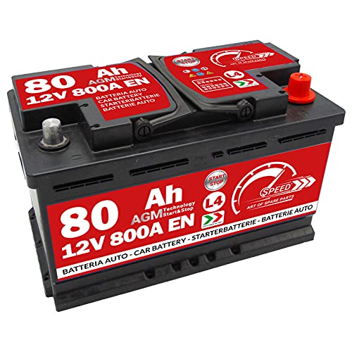 Batteria auto AGM 80Ah 800A 12v