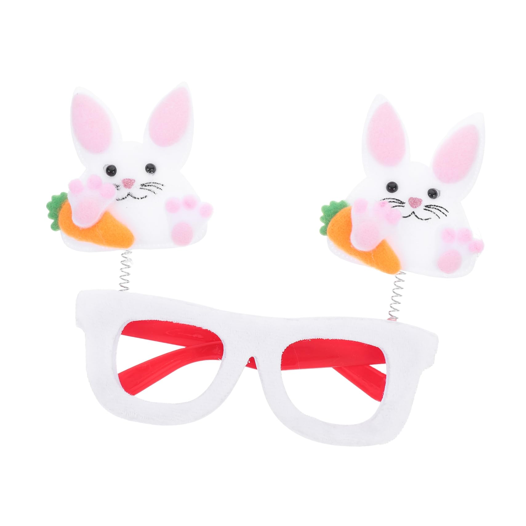 Unomor Easter Party Glasses Bunny Style Decorative Eyewear for Photo Booth Props