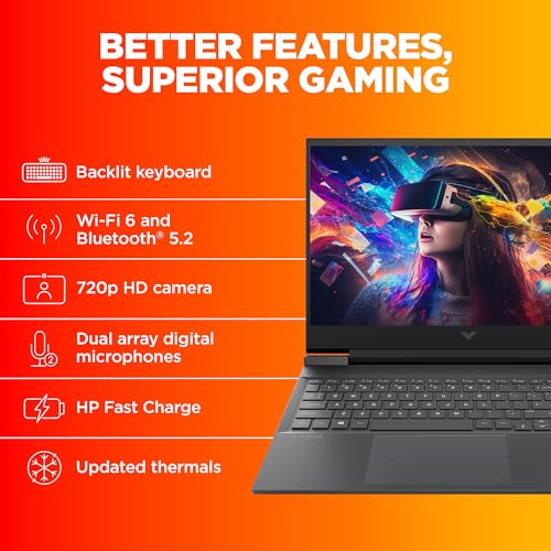 Image of HP Victus Gaming Laptop, 11th Gen Intel Core i5-11400H, 4GB GTX 1650 GPU, 16.1-inch (40.9 cm), FHD, IPS, 144Hz, 8GB DDR4, 512GB SSD, 300 nits, Backlit KB, B&O (MSO, Silver, 2.48 kg), d0310TX