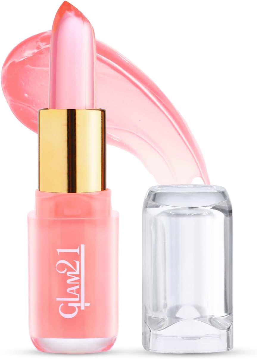 - Glam21 Jelly Pop fruity gel lipstick| Moisturising | Glossy Finish | Gives a Natural Colour | Lightweight | 01- Cranberry Pink, 3.5gm