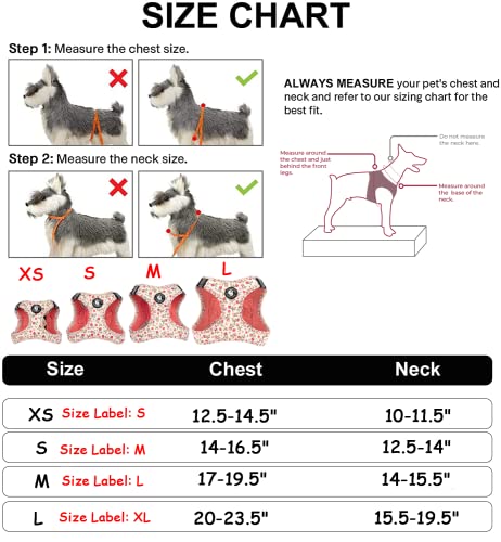 Dog Harness For Small Dogs, Puppy Harness And Leash Set, Step In Small Dog Harness, Adjustable Mesh Dog Harness For Puppies Vest Harness For Small Dogs #TOP5