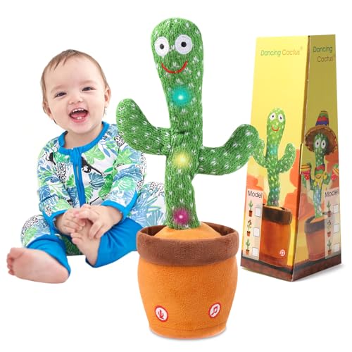 MIAODAM Dancing Talking Cactus Toy for Kids - $15.99